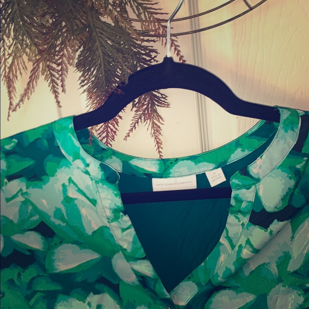 Green flowery Shirt